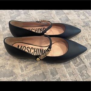 Moschino Black Flats